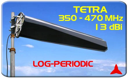 ARL3A1011.Z Broadband Logarithmic antenna for civil, military, and TETRA Broadcasting use 350 -470 MHz Protel 