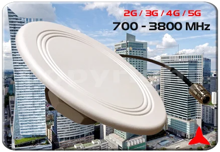 ARO589XZ_ Omnidirectional indoor ultra slim antenna 700 3800 mhz 2G 3G 4G 5G protel
