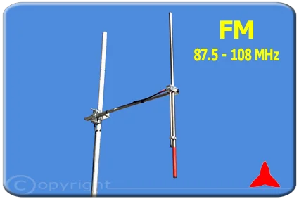 ARDCKM-B-13X Dipole NARROW-BAND FM Omnidirectional Antenna 87 88 108 MHz