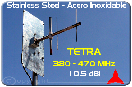 AR1046 Directional BroadBand Tetra Antennas  10.5 dBi 380 ÷ 470 MHz Protel